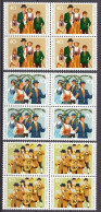 Liechtenstein MNH Set In Blocks Of 4 Stamps - Costumes