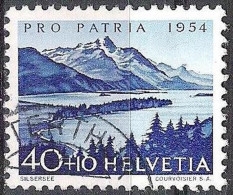 Schweiz Suisse Pro Patria 1954: "Silser See" Zu WII 70 Mi 601 Yv 552 70 Mit Stempel WINTERTHUR (Zu CHF 13.00) - Oblitérés