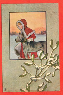 - F29476CPA - ILLUSTRATEURS - Enfant Chaperon Rouge Doberman - Très Bon état - THEMES - 1900-1949