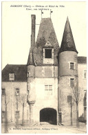 18 - B33648CPA - AUBIGNY - Château, Hotel De Ville - Vue Interieure - Parfait état - CHER - Autres & Non Classés