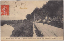 37 - B33524CPA - SAINT AVERTIN - Le Cher Et Les Caves Dans Le Rocher - Très Bon état - INDRE-ET-LOIRE - Saint-Avertin