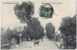 41 - B33420CPA - VILLEFRANCHE SUR LOIRE - Pont Et Route Du Canal Du Berry - Très Bon état - LOIR-ET-CHER - Autres & Non Classés