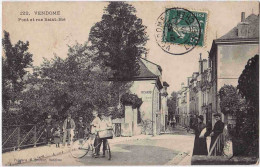 41 - B33380CPA - VENDOME - Pont Et Rue Saint Bié - Très Bon état - LOIR-ET-CHER - Vendome