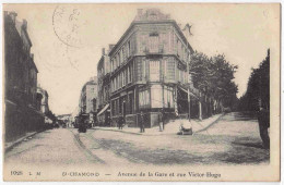 42 - B33294CPA - SAINT CHAMOND - Avenue De La Gare Et Rue Victor Hugo - Très Bon état - LOIRE - Saint Chamond