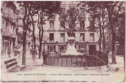 42 - B33291CPA - SAINT ETIENNE - Place Mi Careme, Monument Francis Garnier - Très Bon état - LOIRE - Saint Etienne