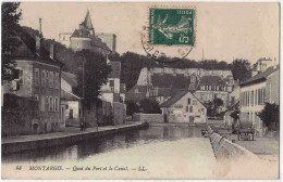 45 - B33222CPA - MONTARGIS - Quai Du Port Et Le Canal - Très Bon état - LOIRET - Montargis