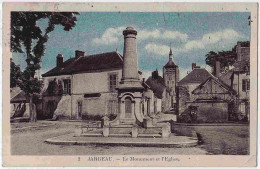 45 - B33207CPA - JARGEAU - Le Monument Et L'eglise - Bon état - LOIRET - Jargeau