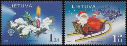 Lithuania 2005, Christmas And New Year - 2 V. MNH - Noël