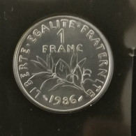 1 FRANC SEMEUSE 1986 FDC FRANCE / SCELLEE ISSUE DU COFFRET - 1 Franc