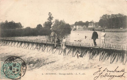 FRANCE - Auxonne - Vue Sur Le Barrage Mobile - L V - édit - Vue Générale - Animé - Carte Postale Ancienne - Auxonne