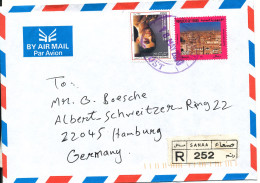 Yemen Registered Air Mail Cover Sent To Germany 18-5-2000 - Yemen