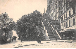 75018 - PARIS - SAN51961 - Escalier Rue Muller à Montmartre - Arrondissement: 18