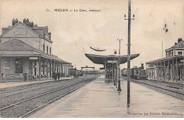 77 - MEULUN - SAN52011 - La Gare - Intérieur - Train - Melun