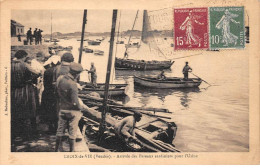 85 - CROIX DE VIE - SAN52088 - Arrivée Des Bateaux Sardinières Pour L'Usine - Métier - Saint Gilles Croix De Vie