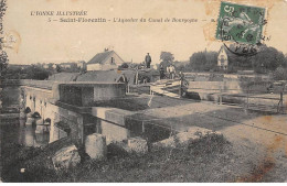 89 - SAINT FLORENTIN - SAN52124 - L'Aqueduc Du Canal De Bourgogne - Péniche - En L'état - Saint Florentin