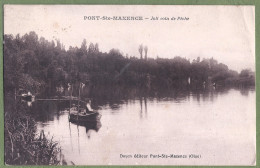 CPA - OISE - PONT SAINTE MAXENCE - JOLI COIN DE PÊCHE - Pêcheur Dans Une Barque - Pont Sainte Maxence