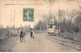 93 - MONTFERMEIL - SAN57498 - Boulevard Bargue Et Entrée Du Village - Train - Montfermeil