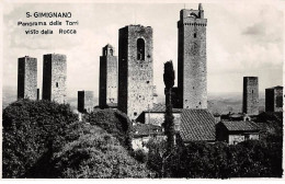 Italie - N°84521 - SIENA - S. Gimignano - Panorama Delle Torri Visto Della Rocca - Carte Photo - Siena