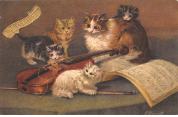 Animaux - N°83966 - Chats - Bonne Fête - Chats Près D'un Violon Et D'une Partition - Cats