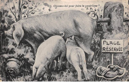 Animaux - N°83983 - Cochons - Chausse-toi Pour Faire Le Quatrième - Cerdos