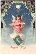 Anges - N°84032 - Joyeux Noël - Ange Lisant - Carte Gaufrée - Engel