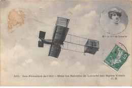 AVIATION - SAN50974 - Les Pionniers De L'Air - Mme La Baronne De Laroche Sur Biplan Voisin - Airmen, Fliers