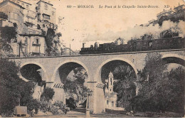 MONACO - SAN51090 - Le Pont Et Le Chapelle Sainte Dévote - Train - Monte-Carlo