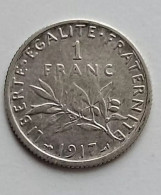 1 Franc 1917 Argent - 1 Franc