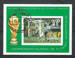 SAO TOME E PRINCIPE Ca. 1978: B&F Obl. "ARGENTINA '78" - 1978 – Argentina