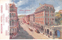 ITALIE - SAN48426 - Modern Hôtel - Gêne  - Hôtel Impérial - Carte Pub - Genova (Genoa)