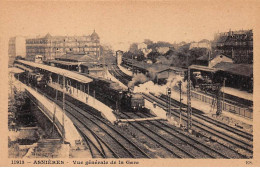 92 - ASNIERES - SAN49631 - Vue Générale De La Gare - Train - Asnieres Sur Seine