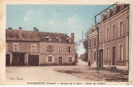 86 - PLEUMARTIN - SAN47910 - Avenue De La Gare - Route De Poitiers - En L'état - Pleumartin