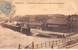 75019 - N°84372 - PARIS - Le Marché Aux Bestiaux Et La Gare Paris-Bestiaux - Train - Distretto: 19