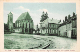 89 - BUSSU EN OTHB - SAN49503 - Place De L'Eglise Et L'Eglise - Autres & Non Classés