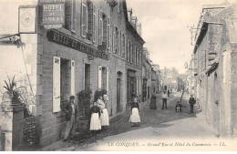 29 - LE CONQUET - SAN55110 - Grand'Rue Et Hôtel Du Commerce - Le Conquet