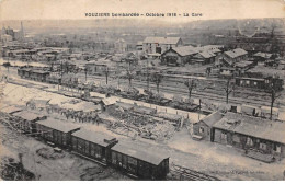 08 - VOUZIERS - SAN56685 - Vouziers Bombardées - Octobre 1918 - La Gare - Etat - Train - Vouziers