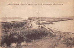 56 - QUIBERON - SAN52932 - Presqu'ile - L'endroit Le Plus étroit De La Presqu'ile - Près Le Fort Penthièvre - Train - Quiberon