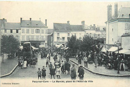 27 PACY SUR EURE - LE MARCHE PLACE DE L'HOTEL DE VILLE - Pacy-sur-Eure