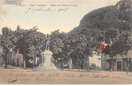 39 - POLIGNY - SAN50426 - Place Nationale - Statue Du Général Travot - Poligny