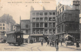 42 - SAINT ETIENNE- SAN50437 - Un Coin De La Place Du Peuple - Tramway - Saint Etienne