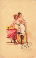 ILLUSTRATEUR - Un Couple écrivant Une Lettre - Colorisé - Hegeous Geiger - Carte Postale Ancienne - Other & Unclassified