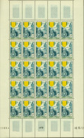 Wallis Et Futuna 1952 - Timbres Neufs. Yvert Nr.: 156. Feuille De 25 Avec Coin Daté. TRÈS RARE EN FEUILLE.(EB) AR-02355 - Nuovi