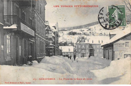 88 - GERARDMER - SAN54836 - La Place De La Gare En Hiver - Gerardmer