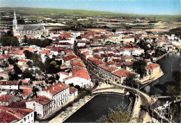 11 . N°sac10204 . Castelnaudary . Vue Générale N°21 . En Avion Au Dessus De . Cpsm 10X15 Cm . Lapie - Castelnaudary