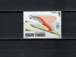 Andorra Spanish 1984 Olympic Games Sarajevo Stamp MNH - Hiver 1984: Sarajevo