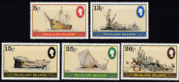 Falkland Insel, 1981, 341/45,  MNH **, Schiffswracks. - Falkland