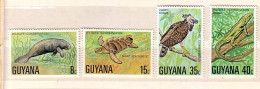 1978  FAUNA - ANIMALS  Mi-530-533  4 V.-MNH  GUYANA - Guyana (1966-...)