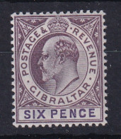 Gibraltar: 1903   Edward    SG50    6d    MH  - Gibraltar