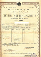 1913 SANT'AGNELLO SORRENTO PAGELLA ELEMENTARI - Non Classificati