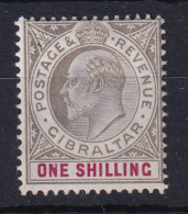 Gibraltar: 1903   Edward    SG51    1/-    MH  - Gibraltar